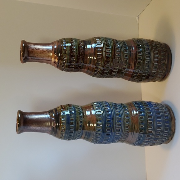 COPY - Set of 2 ceramic Tall vases - Picture 1 of 2